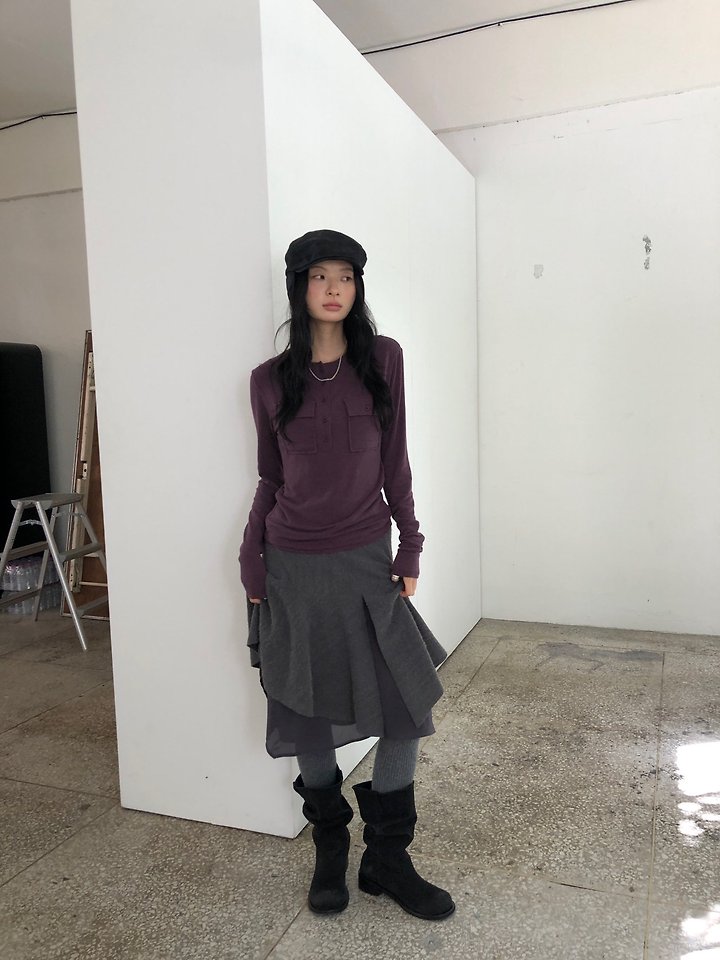 Wool Pocket Tee by Ore for Women - view 2