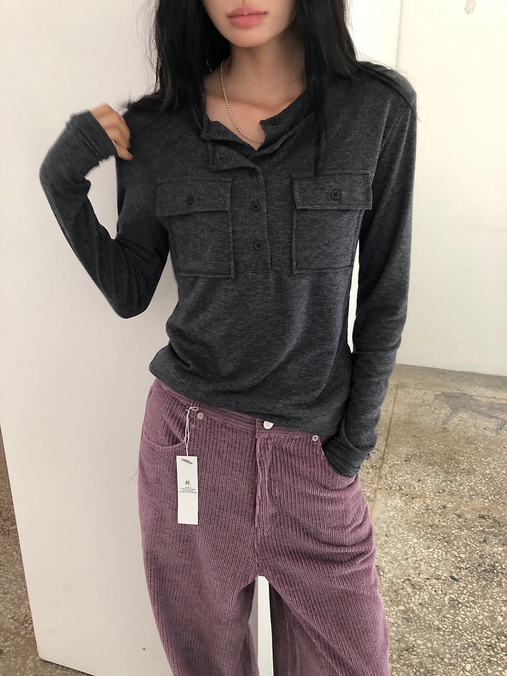 Wool Pocket Tee by Ore for Women - view 4