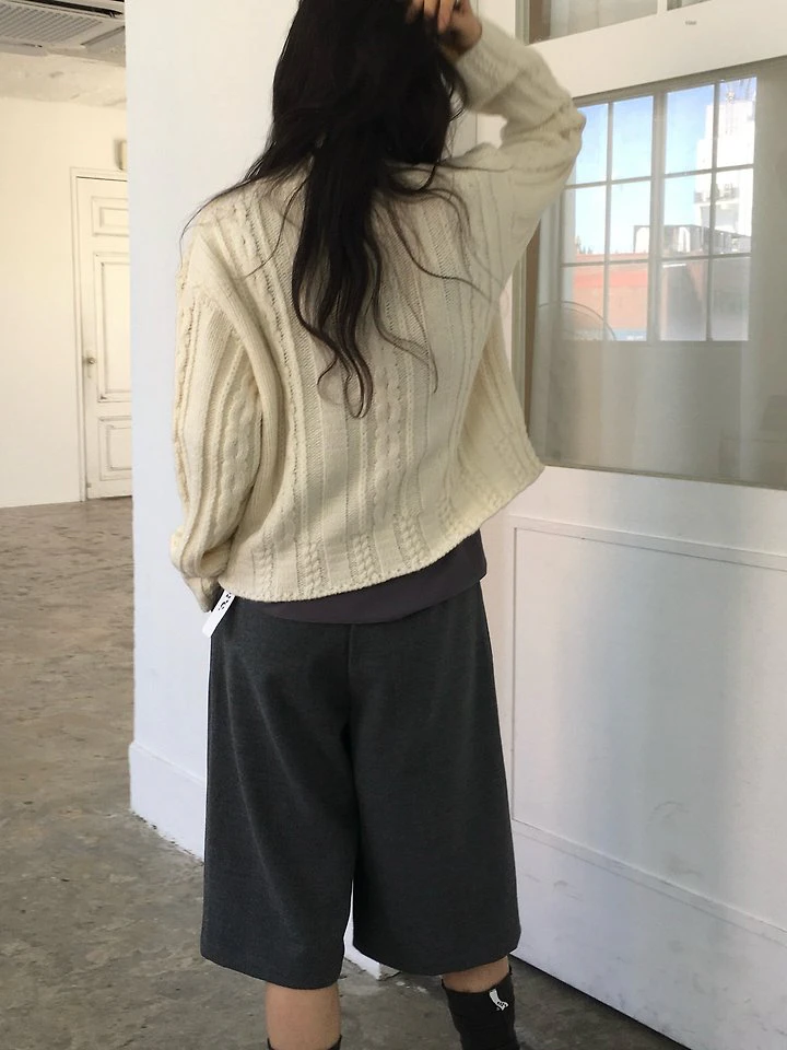 Nutty Cable Cardigan by Ore for Women - view 11
