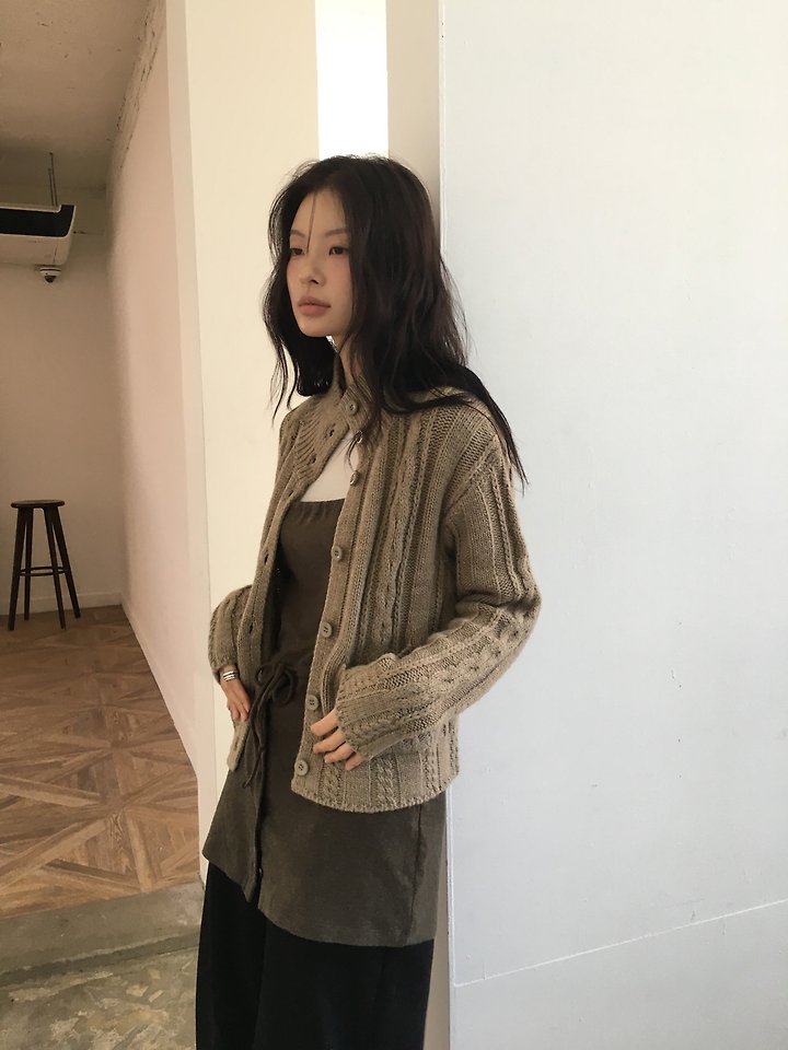 Nutty Cable Cardigan by Ore for Women - view 5
