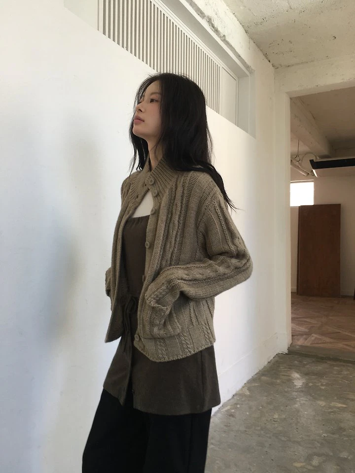 Nutty Cable Cardigan by Ore for Women - view 7