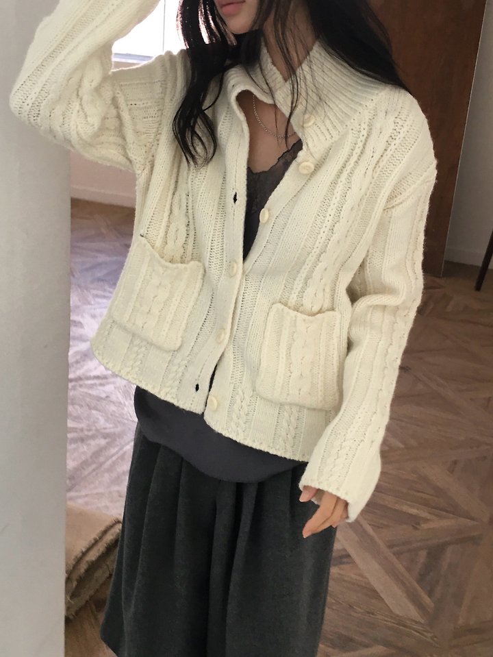Nutty Cable Cardigan by Ore for Women - view 9