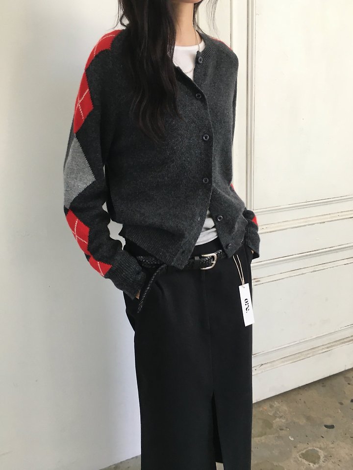 Argyle Cardigan by Ore for Women - view 4