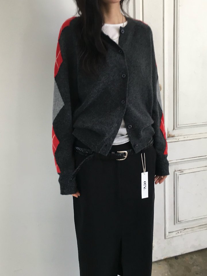 Argyle Cardigan by Ore for Women - view 6