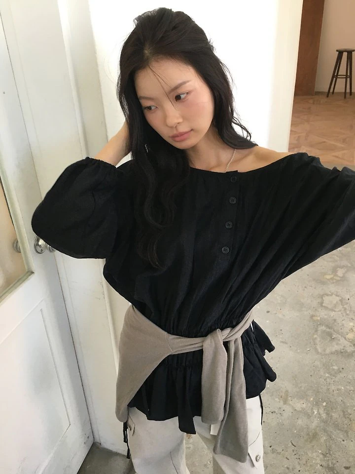 Shirring Off Blouse by Ore for Women - view 1