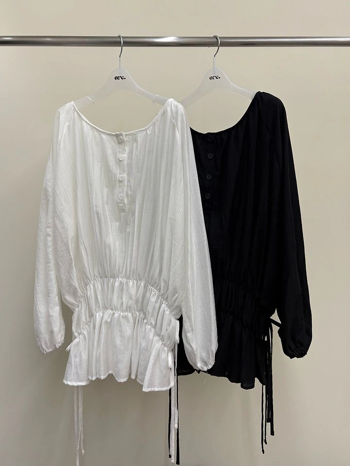 Shirring Off Blouse by Ore for Women - view 12