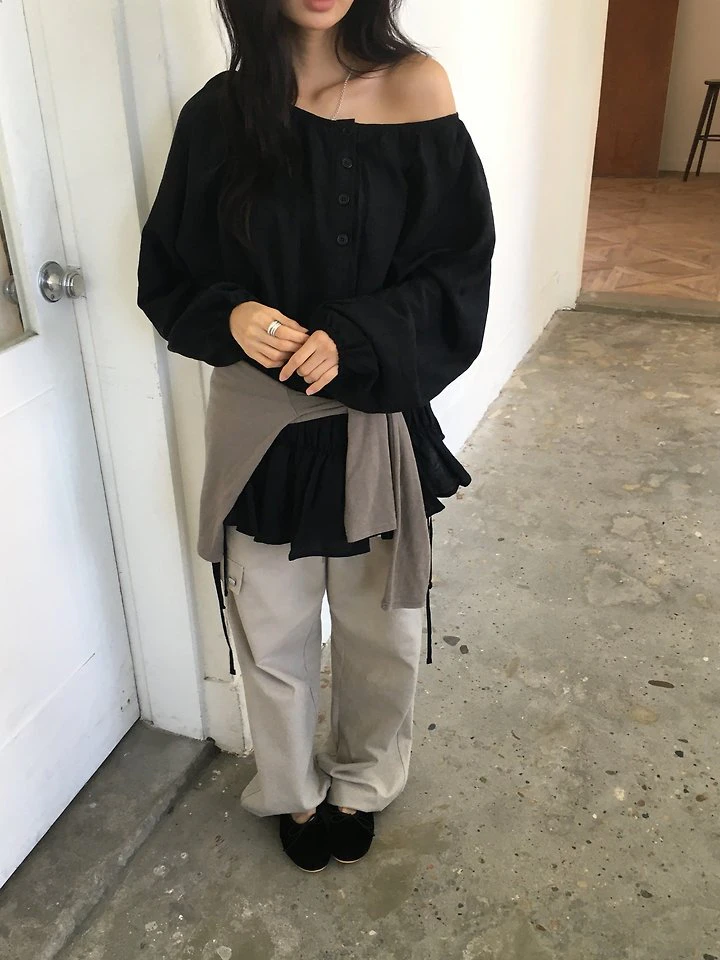 Shirring Off Blouse by Ore for Women - view 3