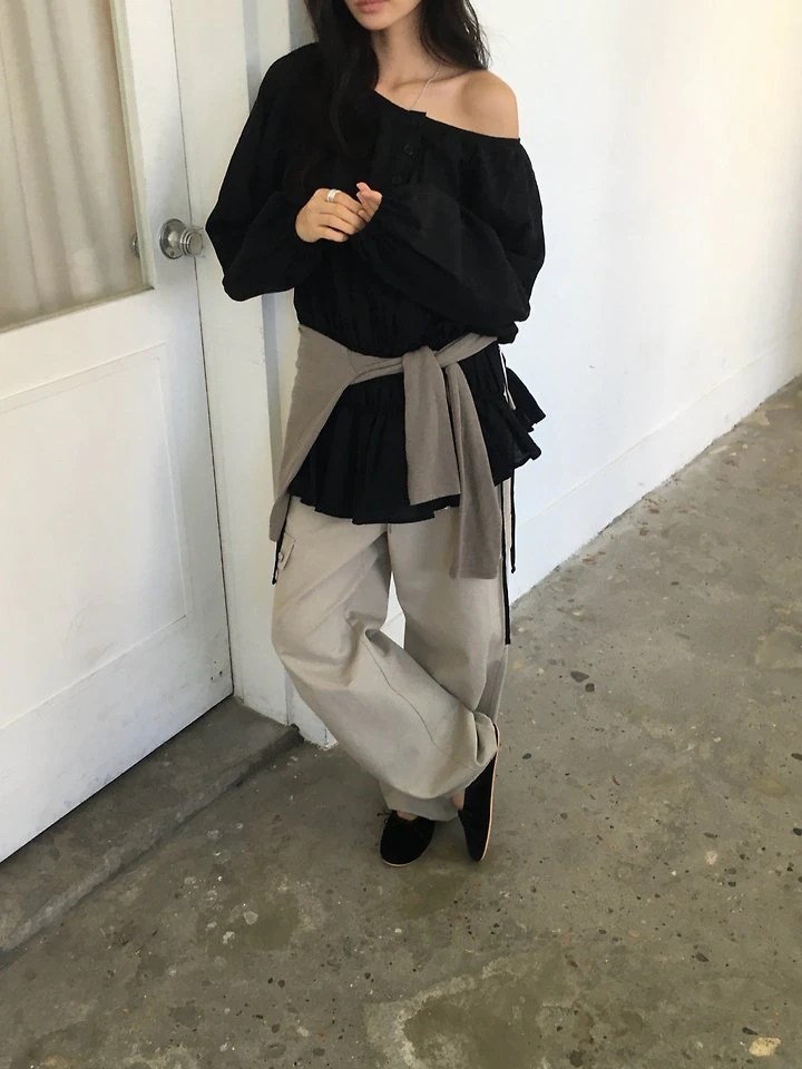 Shirring Off Blouse by Ore for Women - view 5