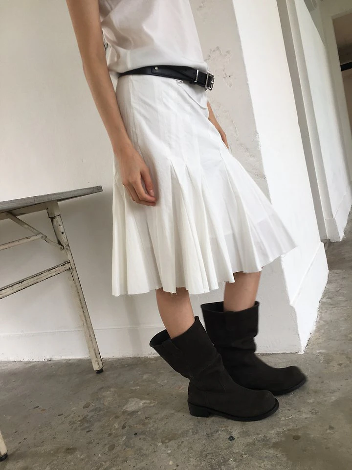 Shirring Midi Boots by Ore for Women - view 7