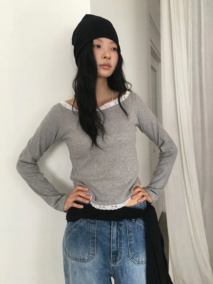 Lace Shoulder Tee by Ore for Women - view 5