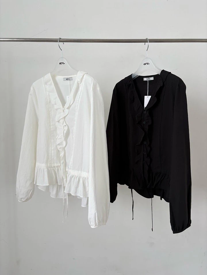Rosé Frill Blouse by Ore for Women - view 12