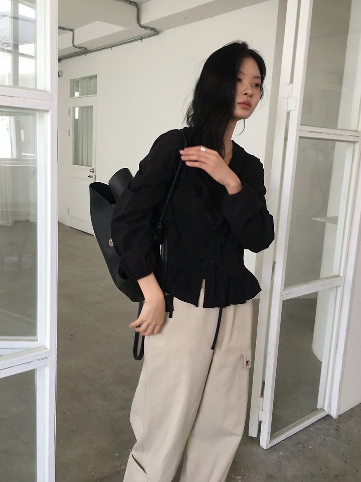 Rosé Frill Blouse by Ore for Women - view 2