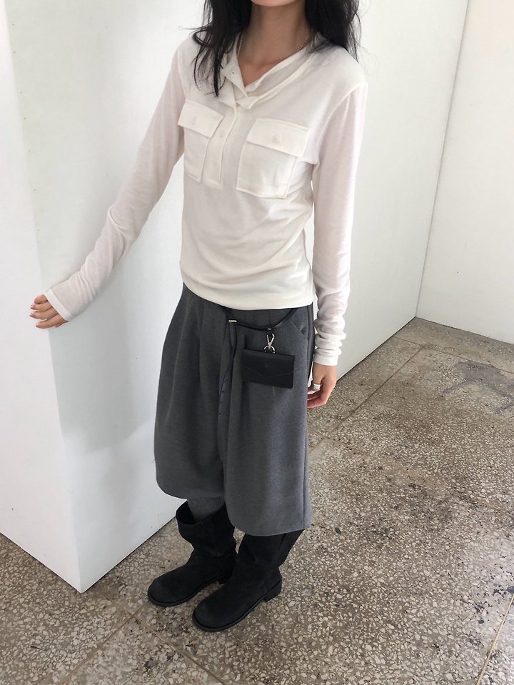 Wool Pocket Tee by Ore for Women - view 8
