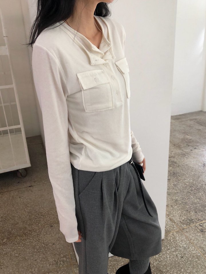 Wool Pocket Tee by Ore for Women - view 10
