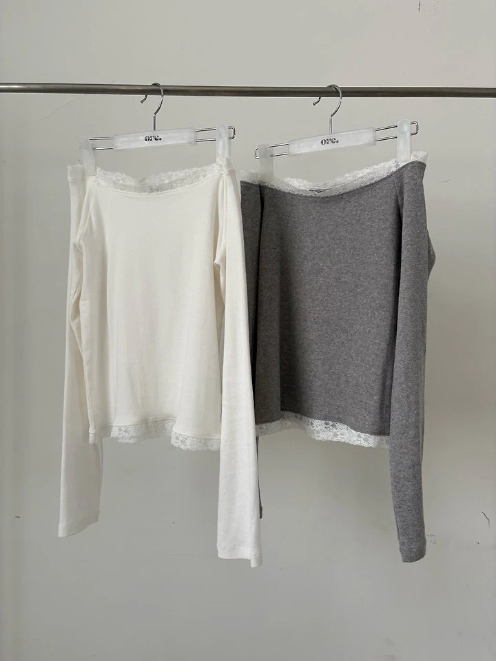 Lace Shoulder Tee by Ore for Women - view 11