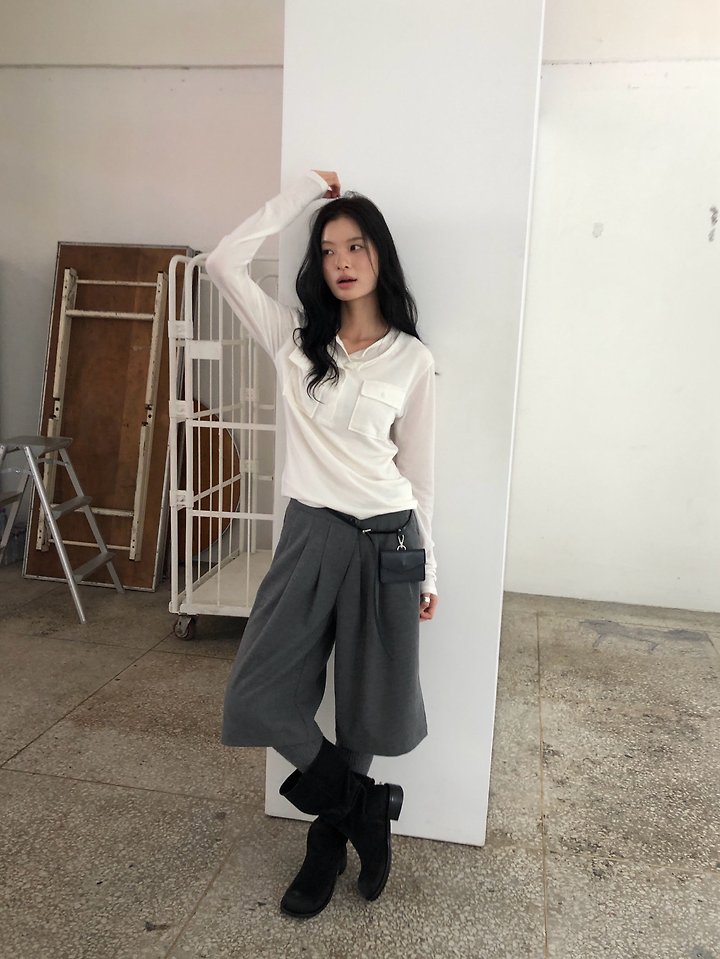 Wool Pocket Tee by Ore for Women - view 11