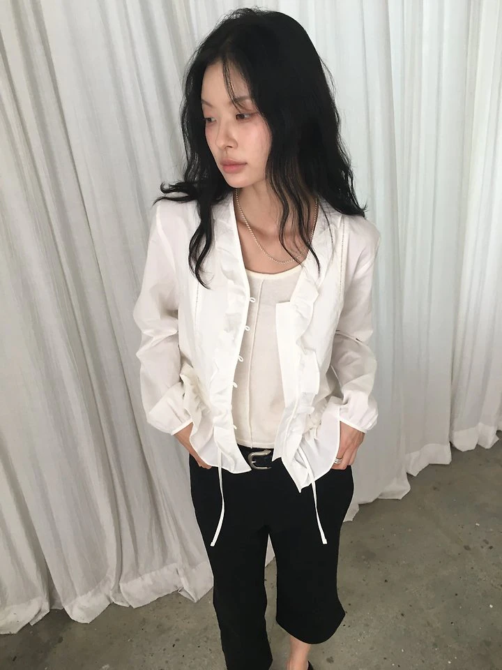 Rosé Frill Blouse by Ore for Women - view 9