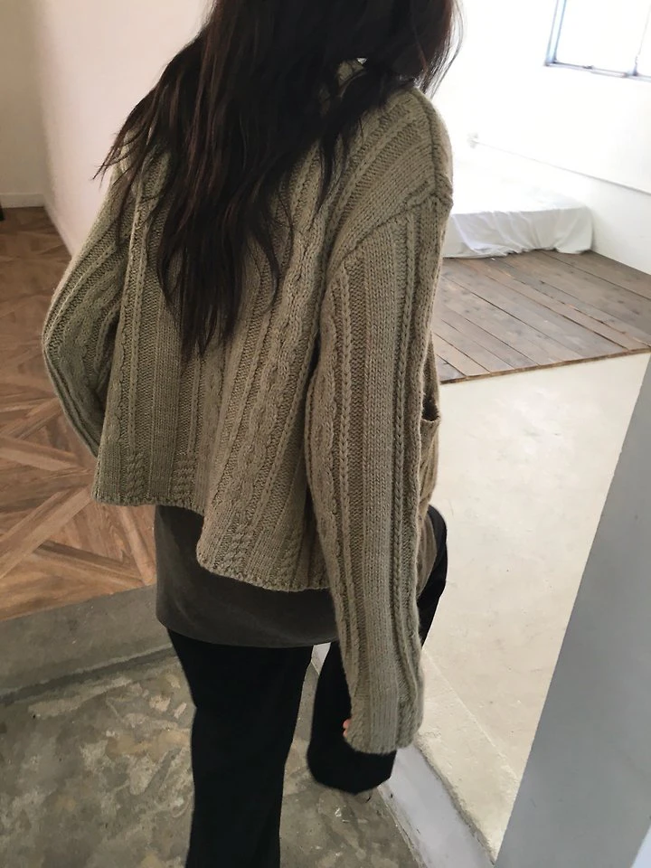 Nutty Cable Cardigan by Ore for Women - view 4