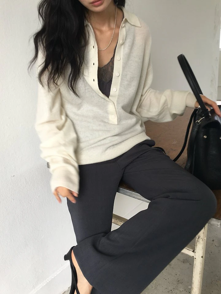 More Deep Collar Knit by Ore for Women - view 2
