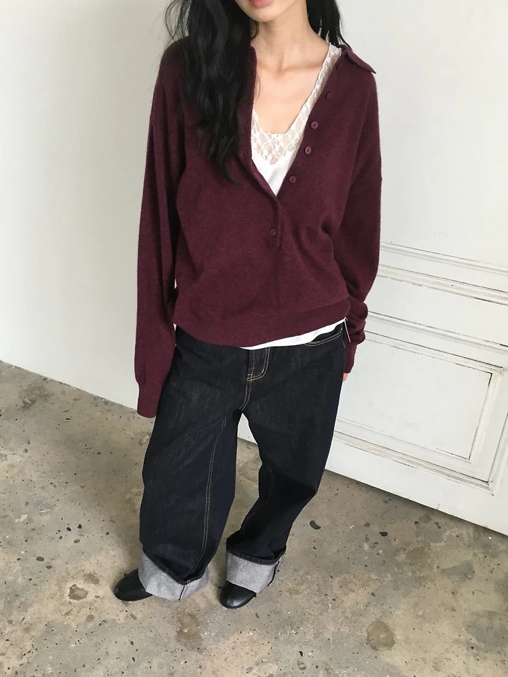 More Deep Collar Knit by Ore for Women - view 6