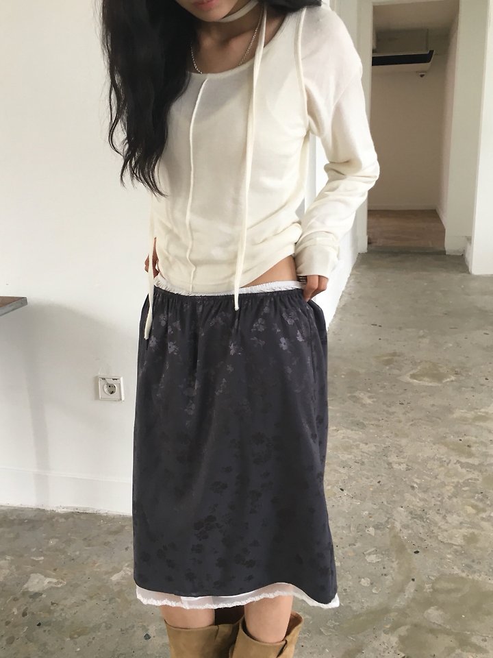 Jacquard Satin Skirt by Ore for Women - view 5