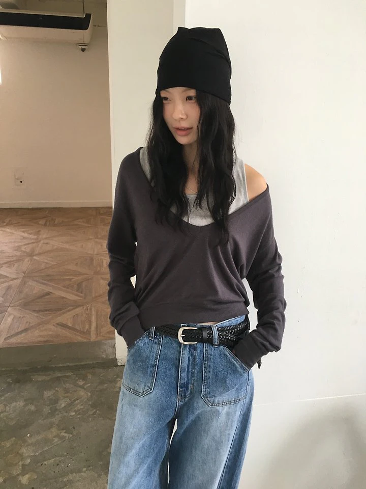 Poe Deep V Knit by Ore for Women - view 2
