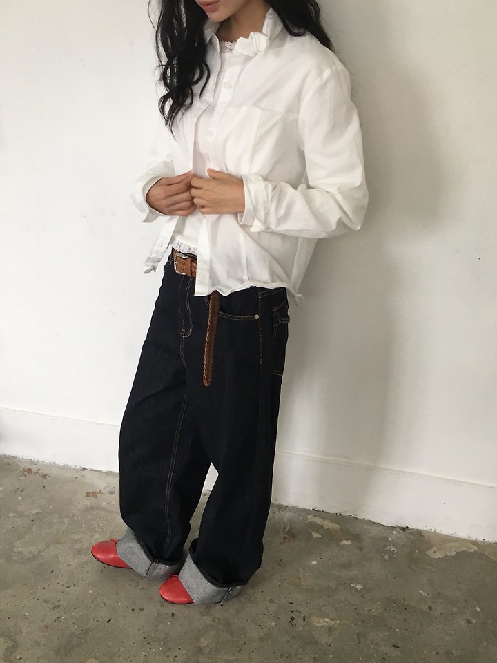 Raw Denim Pocket Pants by Ore for Women - view 1