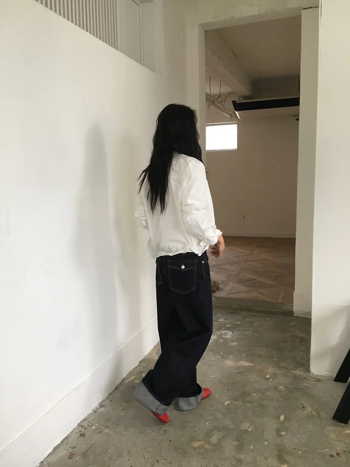Raw Denim Pocket Pants by Ore for Women - view 5