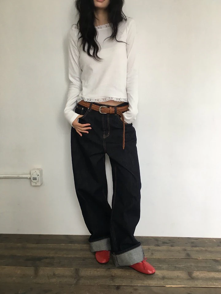 Raw Denim Pocket Pants by Ore for Women - view 7