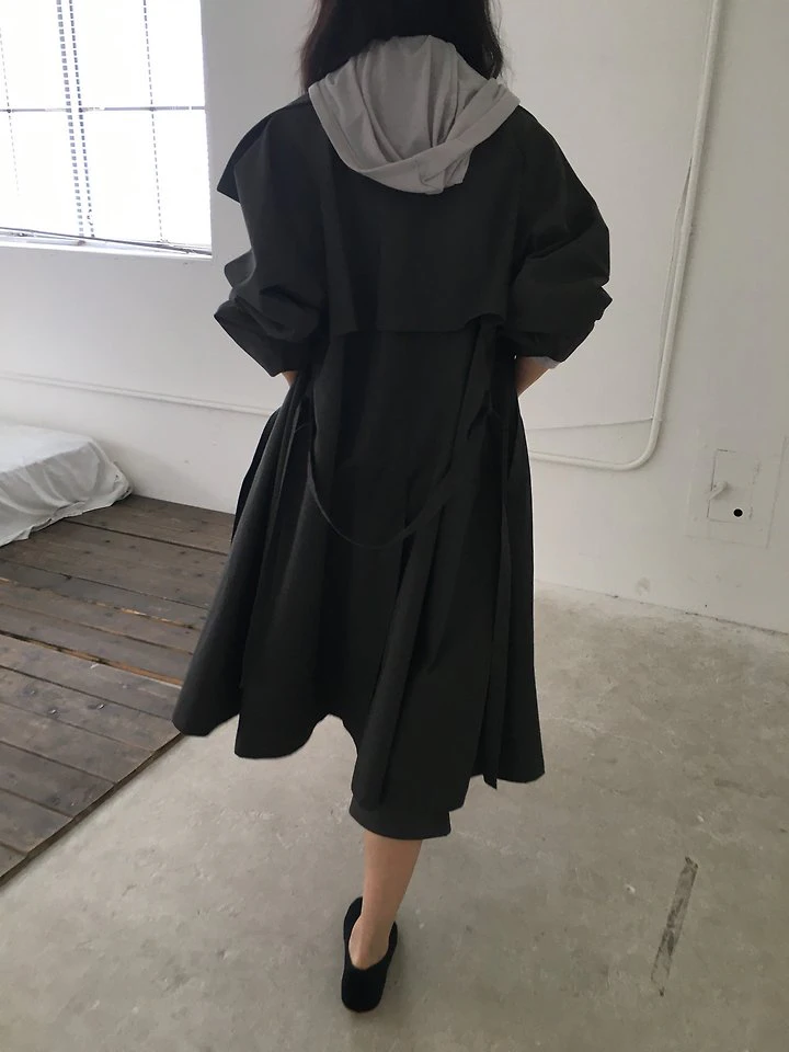High Neck Trench Coat by Ore for Women - view 2