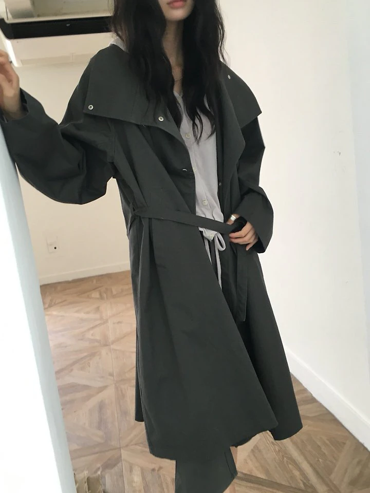 High Neck Trench Coat by Ore for Women - view 4