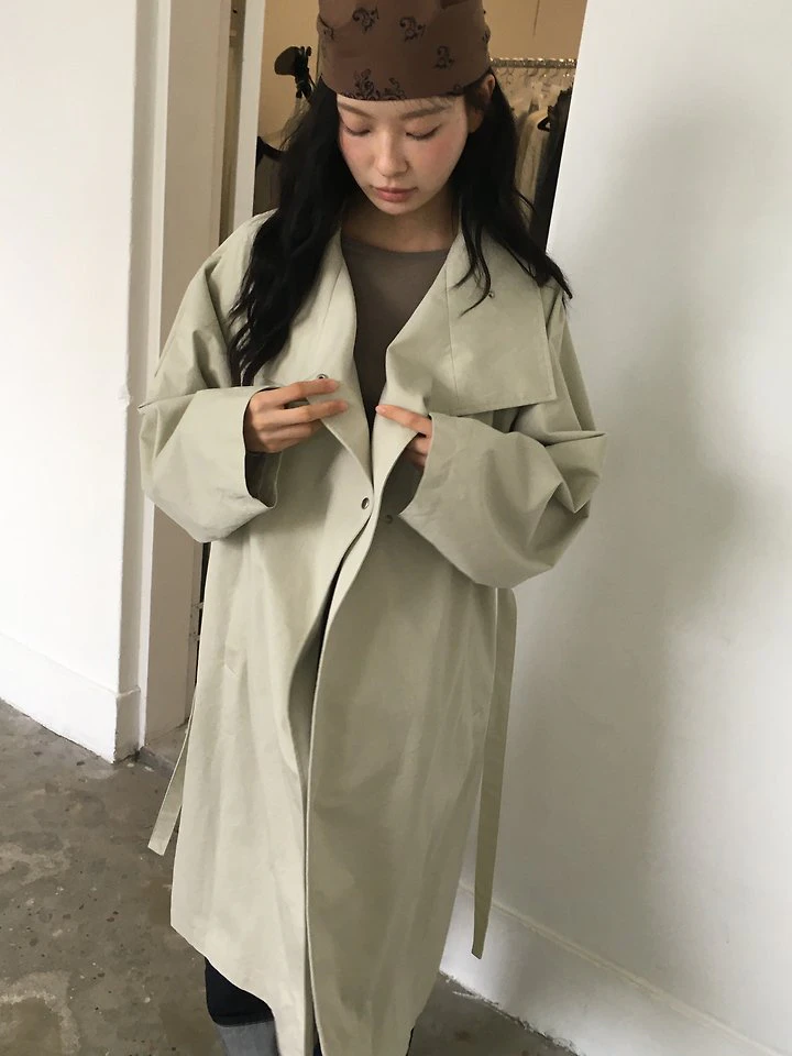 High Neck Trench Coat by Ore for Women - view 8