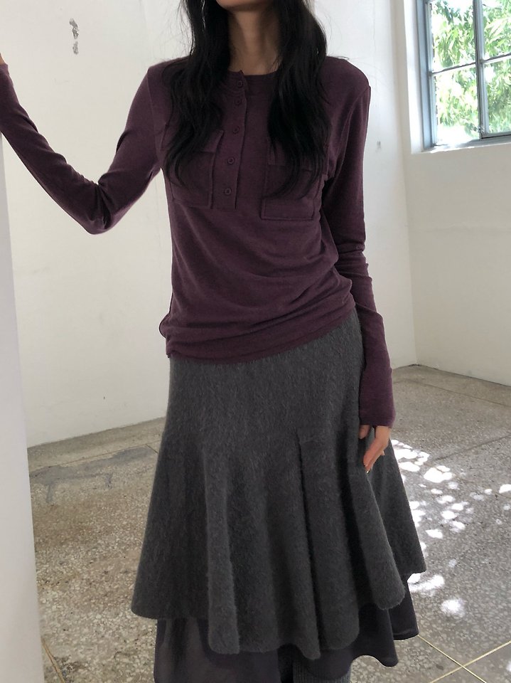 Wool Pocket Tee by Ore for Women - view 1