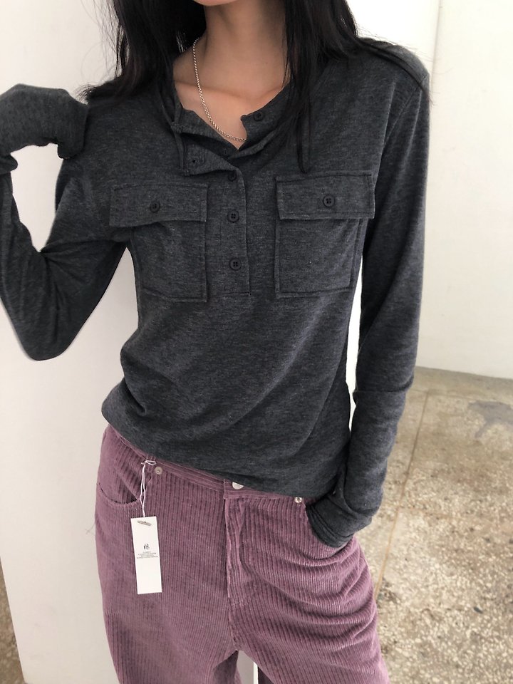 Wool Pocket Tee by Ore for Women - view 5