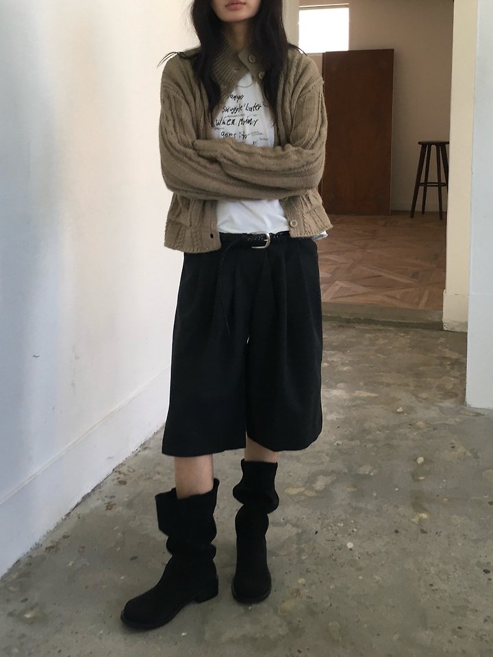 Wool Bermuda Pants by Ore for Women - view 11