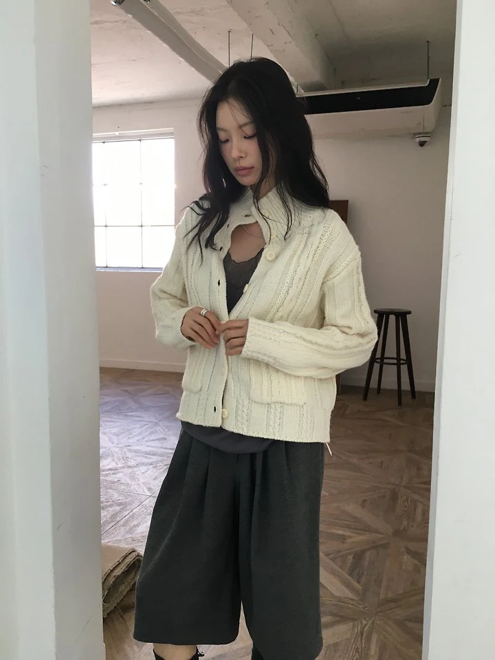 Nutty Cable Cardigan by Ore for Women - view 10