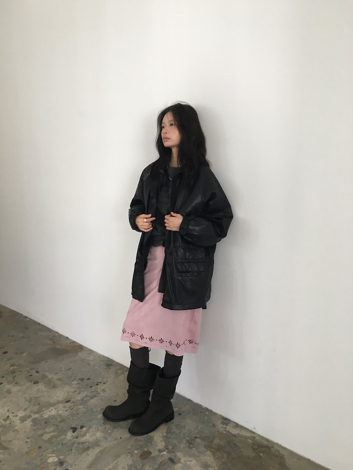Suede Punching Skirt by Ore for Women - view 11