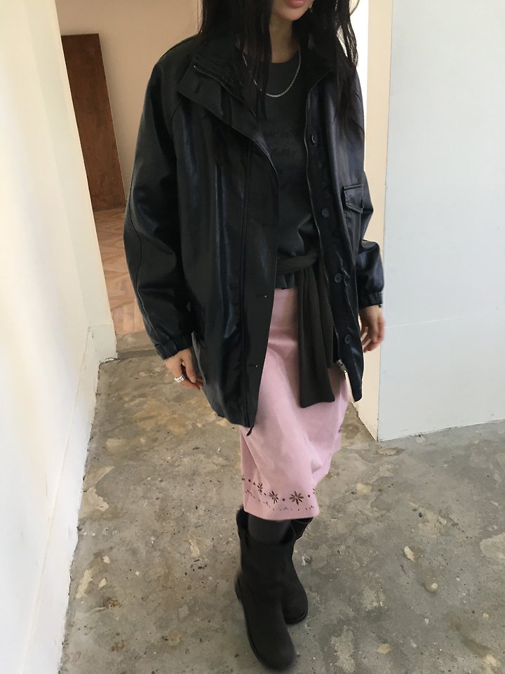 Suede Punching Skirt by Ore for Women - view 9