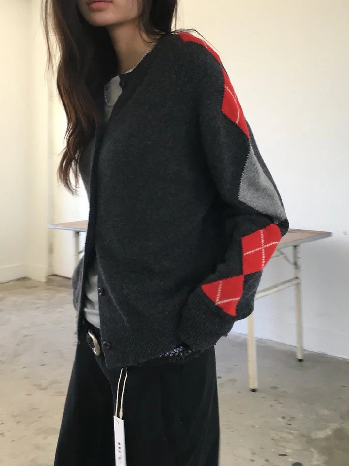 Argyle Cardigan by Ore for Women - view 7