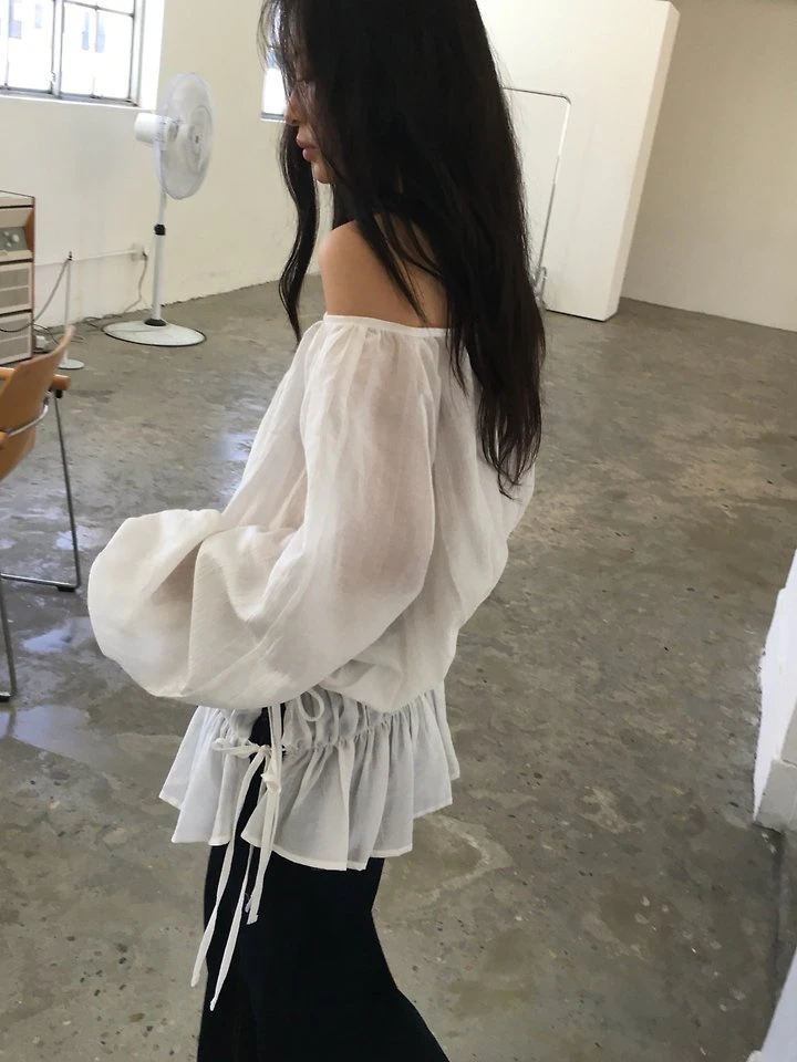 Shirring Off Blouse by Ore for Women - view 10