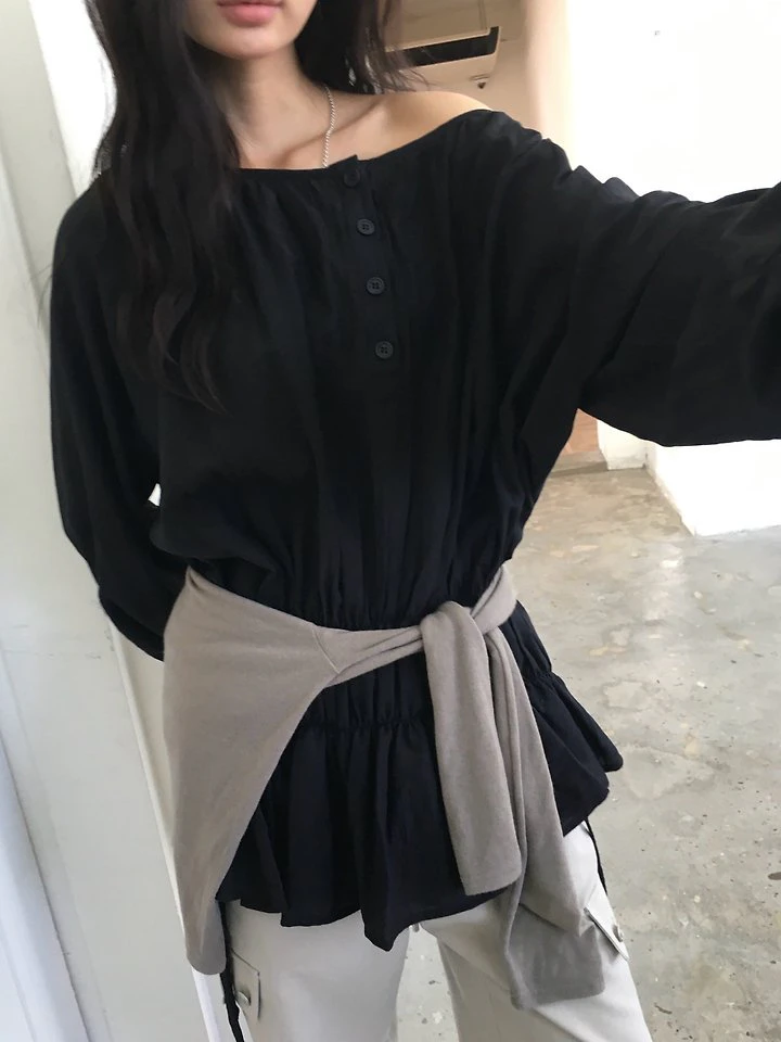 Shirring Off Blouse by Ore for Women - view 2
