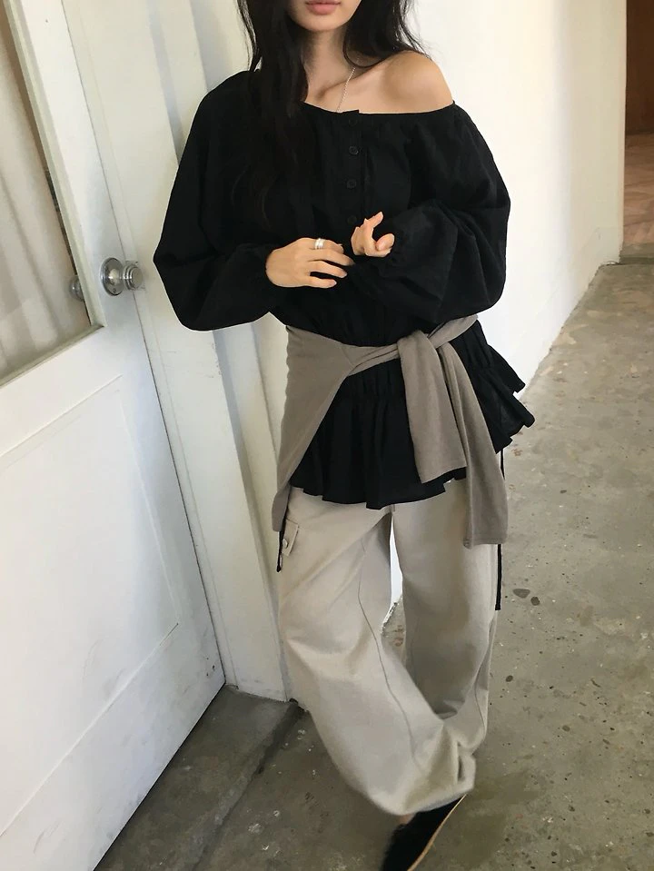 Shirring Off Blouse by Ore for Women - view 4