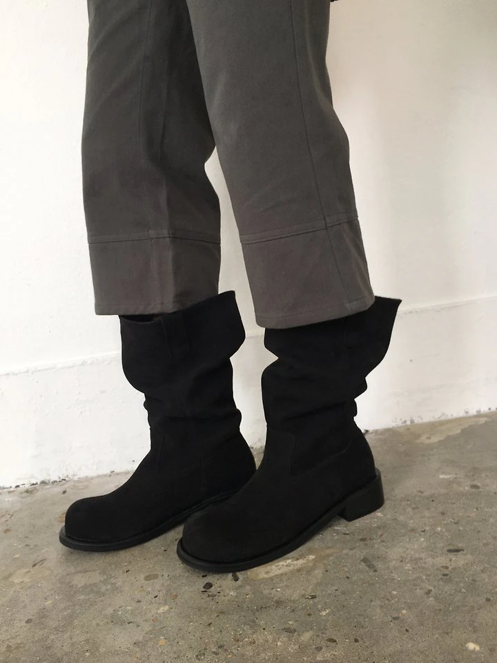Shirring Midi Boots by Ore for Women - view 2