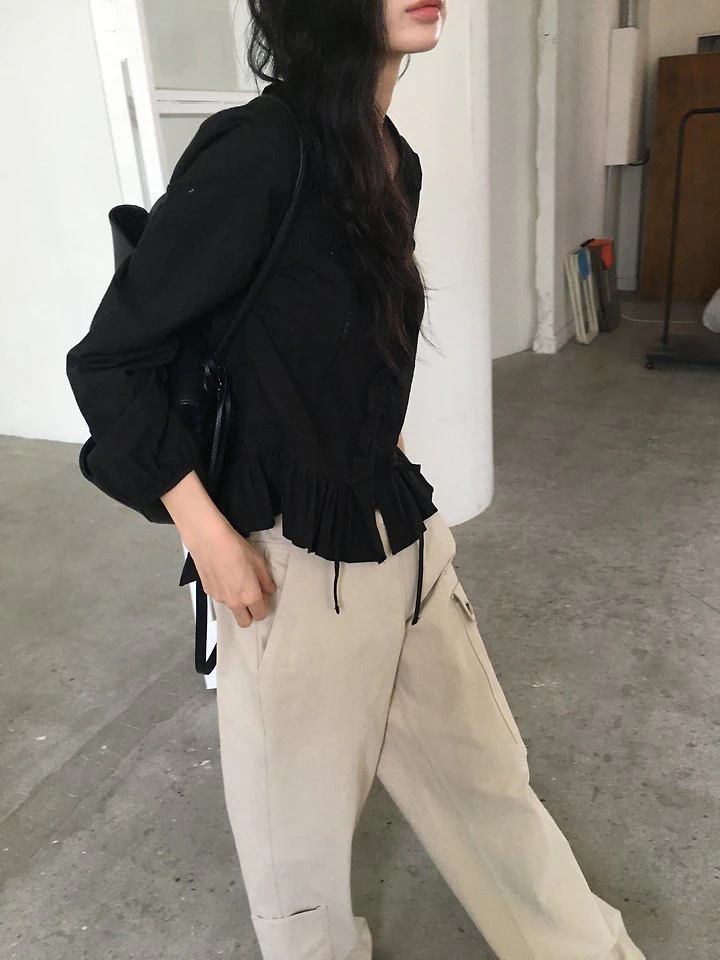 Rosé Frill Blouse by Ore for Women - view 3