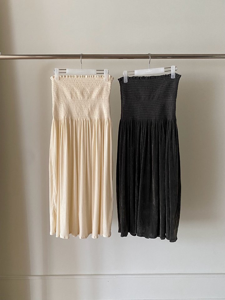 Alice Velvet Smock Skirt by Ouppt for Women - view 6