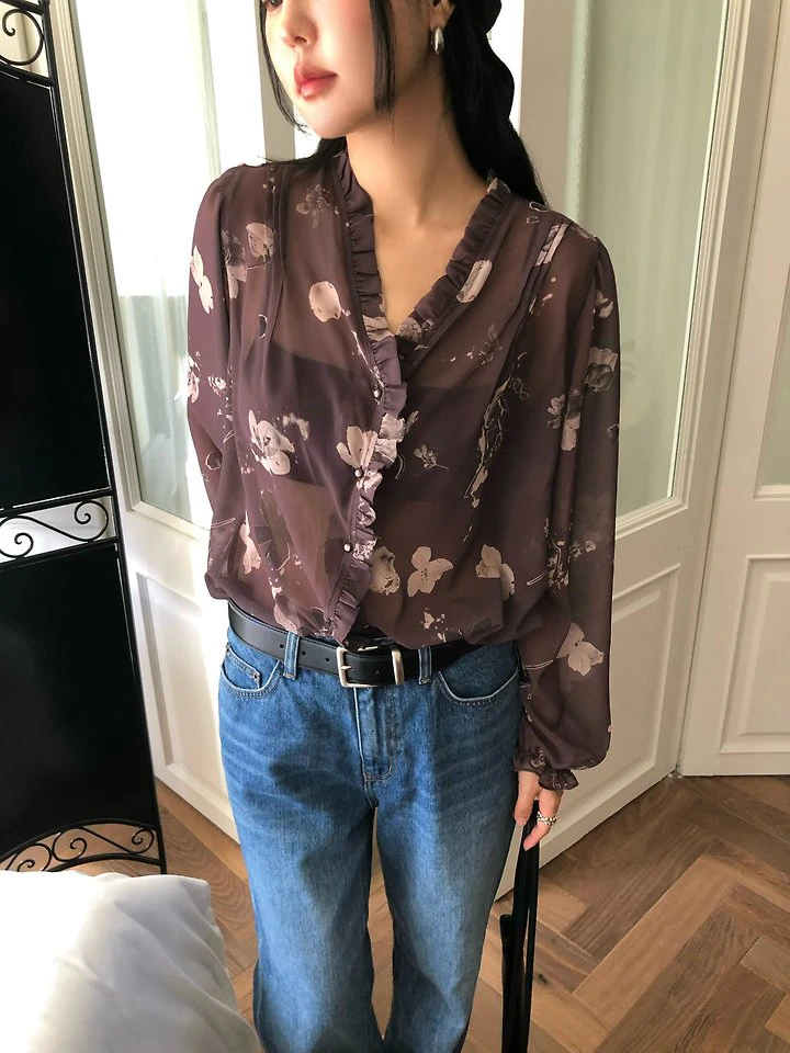 Ray Frill Blouse by Ouppt for Women - view 4