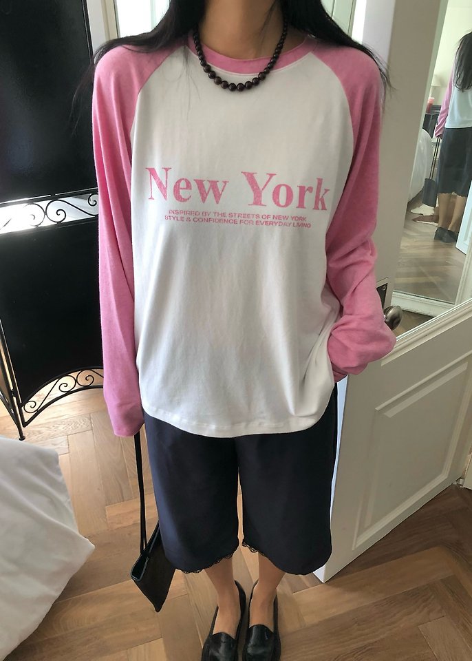 New York Raglan Tee by Ouppt for Women - view 1