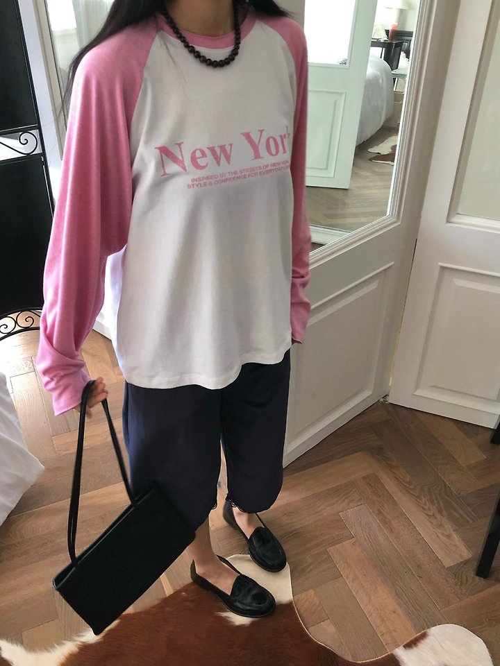 New York Raglan Tee by Ouppt for Women - view 3