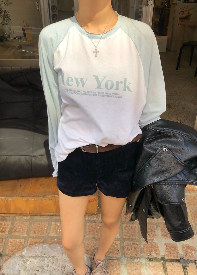 New York Raglan Tee by Ouppt for Women - view 5