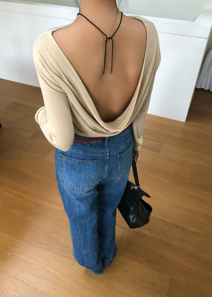 Back Drape Tee by Ouppt for Women - view 8